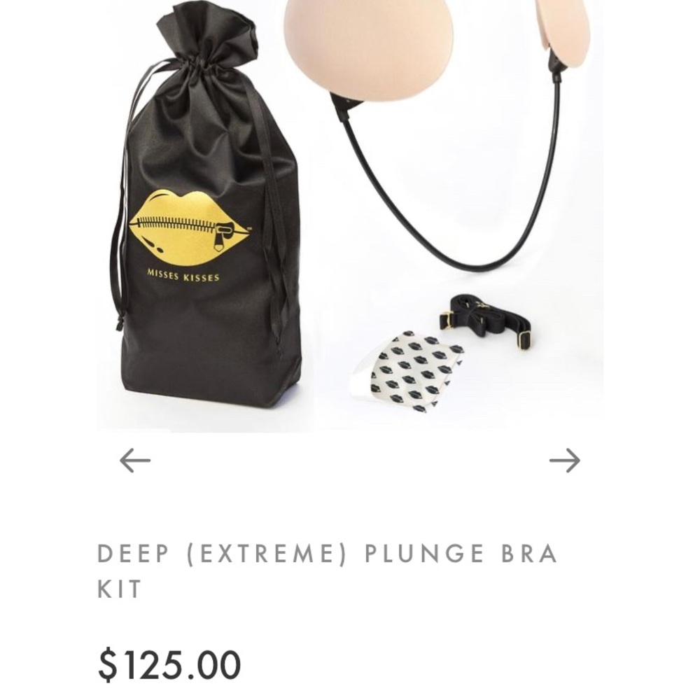 Misses Kisses deep plunge bra. New